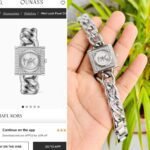 Amazing Sunray Gold daimad dial  watch - Image 8