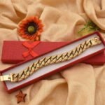 Skull Stunning Design Superior Quality Golden Color Bracelet for Men - Style B952 - Image 4