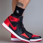 Air 1 high satin Bred shoes - AmazingBaba