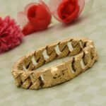 Skull Stunning Design Superior Quality Golden Color Bracelet for Men - Style B952