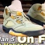 Air Retro 5 jade Shoes - AmazingBaba