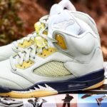 Air Retro 5 jade Shoes - AmazingBaba