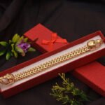 Very High Quality Skull Design Glossy Golden Stainless Steel Bracelet - Style A759 - Image 3