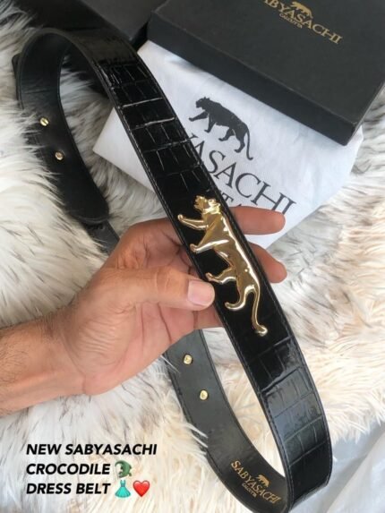 Ss Crocodile Dress Belt - AmazingBaba
