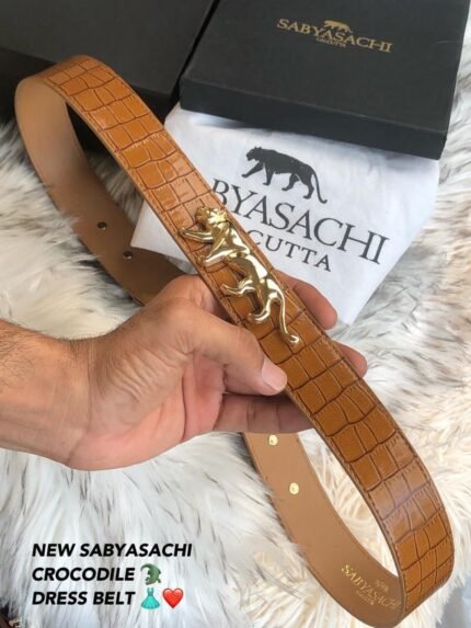 Ss Crocodile Dress Belt - AmazingBaba