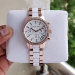 Mk Ritz Cute Pink white Chronograph watch - AmazingBaba