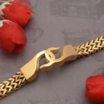 Beautiful Design Premium-Grade Quality Golden Color Bracelet for Men - Style B950 - Image 2