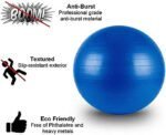 Gym Ball With Pump - 65CM (Multi Color) - AmazingBaba